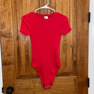 Red bodysuit